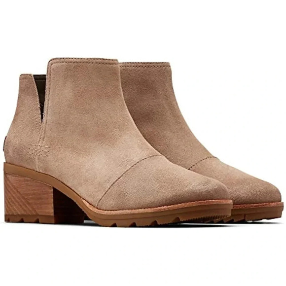 Sorel  Women's Cate Cut Out Bootie Waterproof Ankle Boot Ash Brown NWOB - Picture 3 of 8